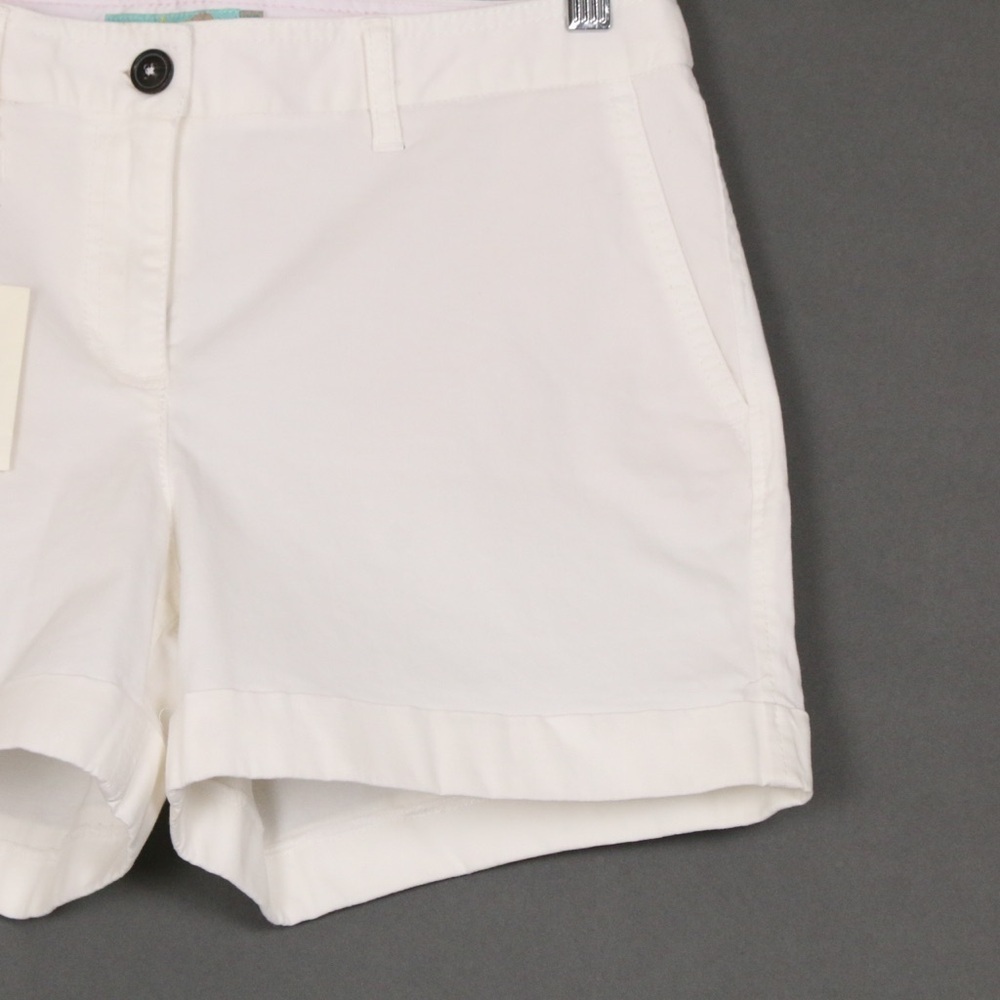 Boden White Women's Cotton Shorts - Picture 3 of 6